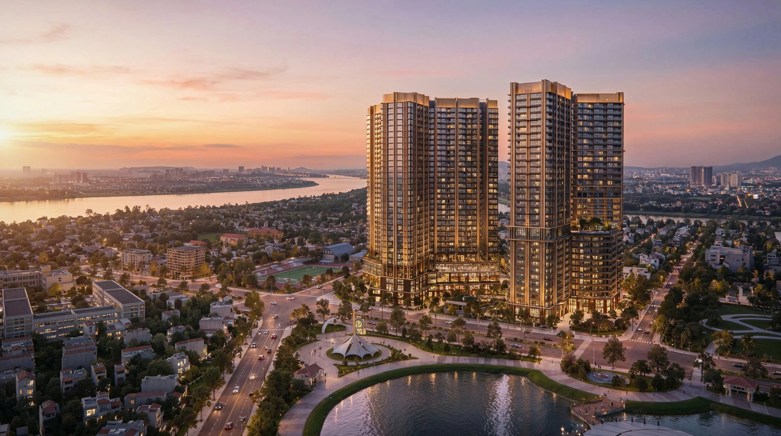 The Magnolia towers at Khai Son City